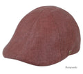 Linen Duckbill Ivy Cap - Burgundy