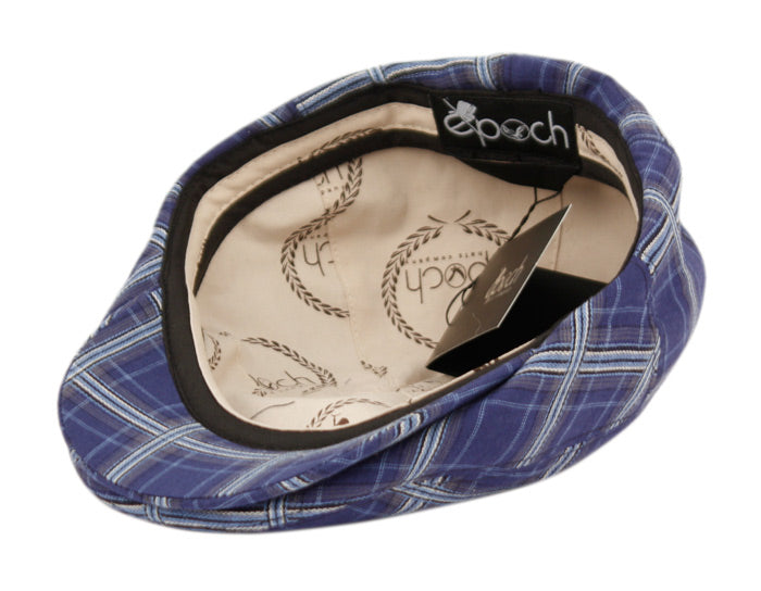 Cotton Slim Fit Six Panel Plaid Ivy Cap