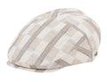 Cotton Slim Fit Six Panel Check Ivy Cap - Gray
