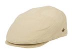 Solid Color Cotton Slim Fit Six Panel Ivy Cap - Khaki