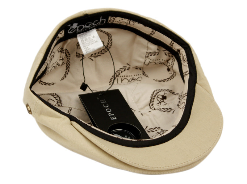 Solid color cotton slim fit six panel ivy cap