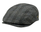 Herringbone Tweed Plaid Wool Ivy Cap