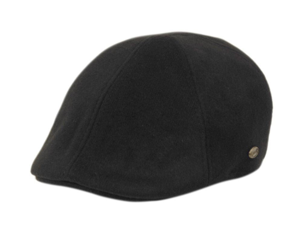 Brushed Solid Color Wool Duckbill Ivy Cap - Black – Toby's Tops, LLC