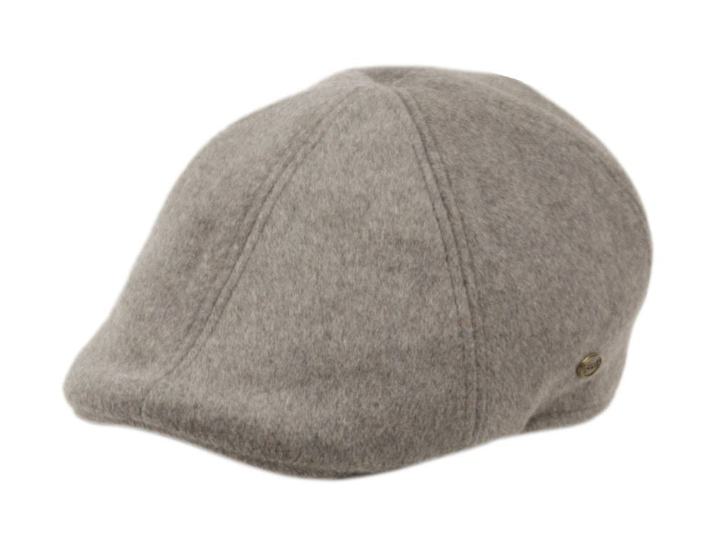 Brushed Solid Color Wool Duckbill Ivy Cap