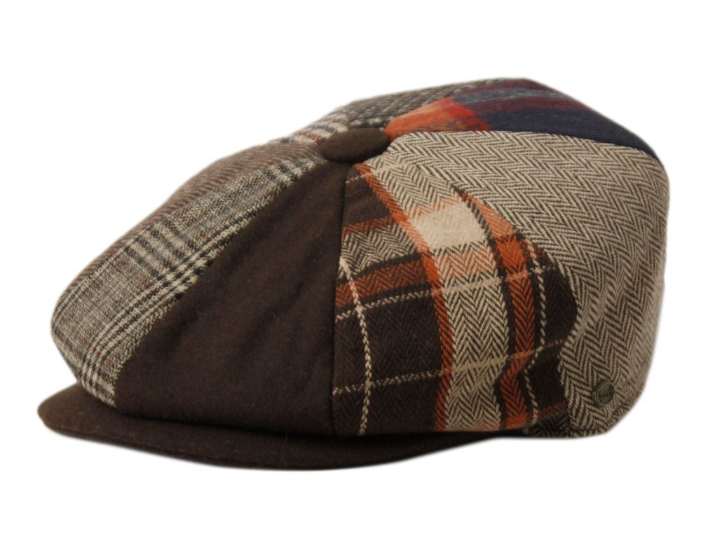 Multi Patch Work Newsboy Cap