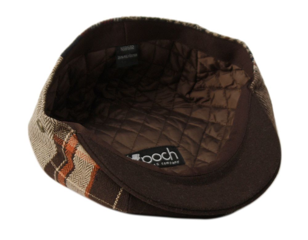 Multi Patch Work Newsboy Cap